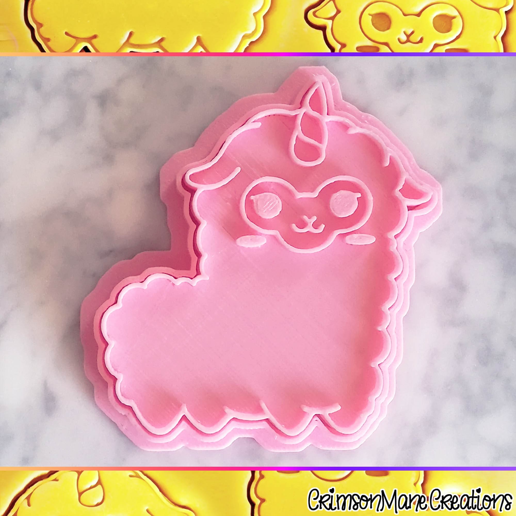 LLama Unicorn Cookie Cutter - Image 3
