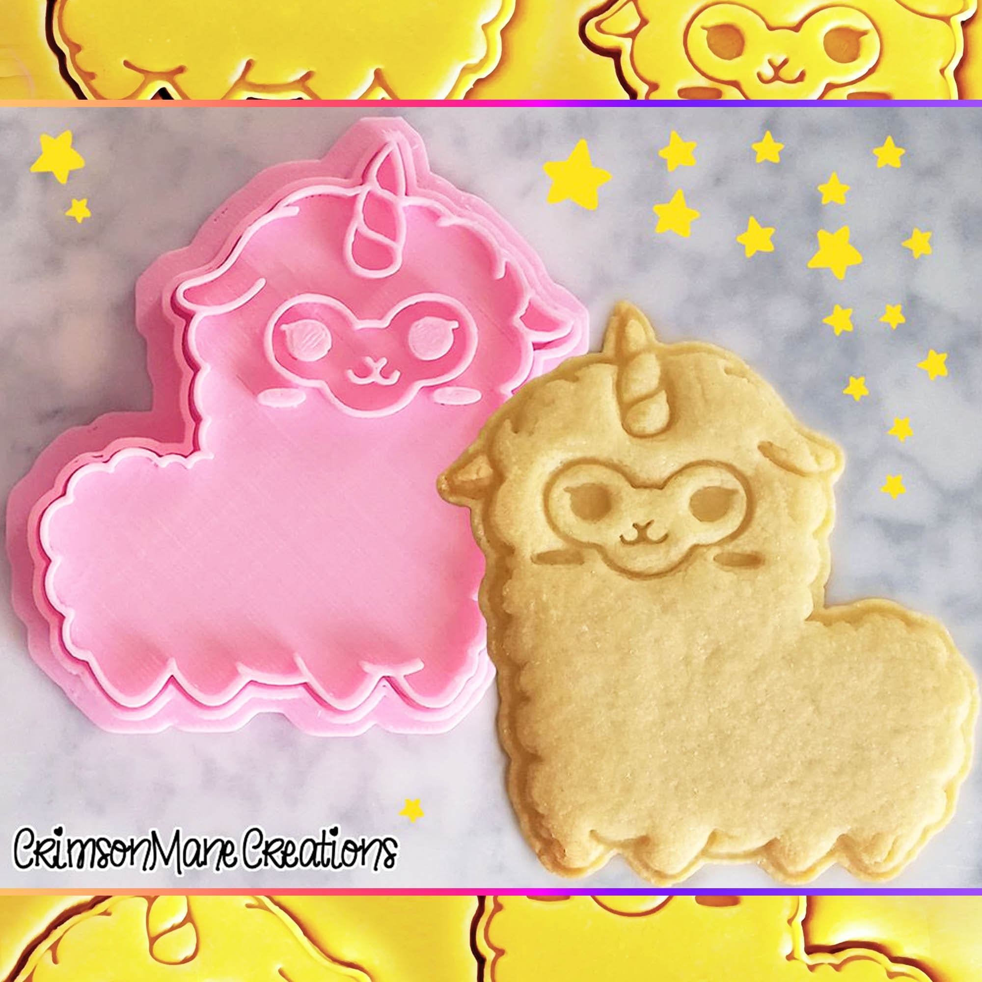 LLama Unicorn Cookie Cutter