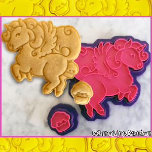 Unicorn Pooping Cupcake Cookie Cutter
